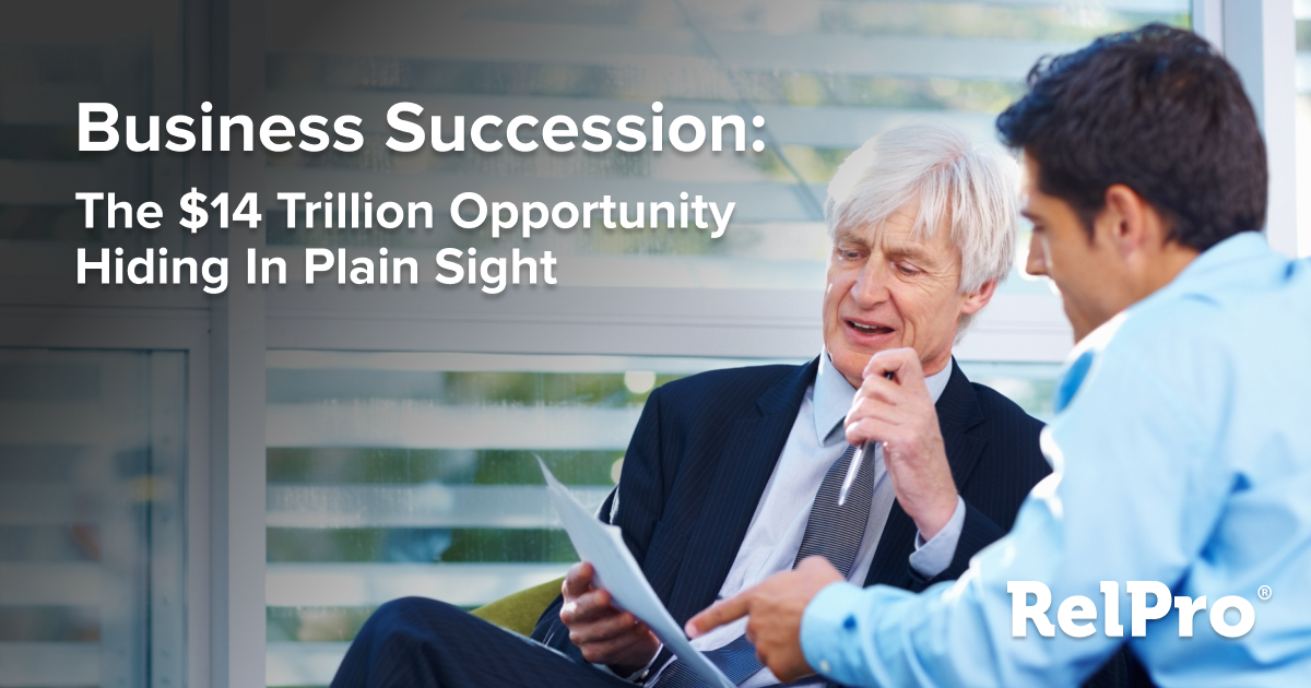 Illustration representing business succession, ownership transition, and relationship continuity in commercial banking.